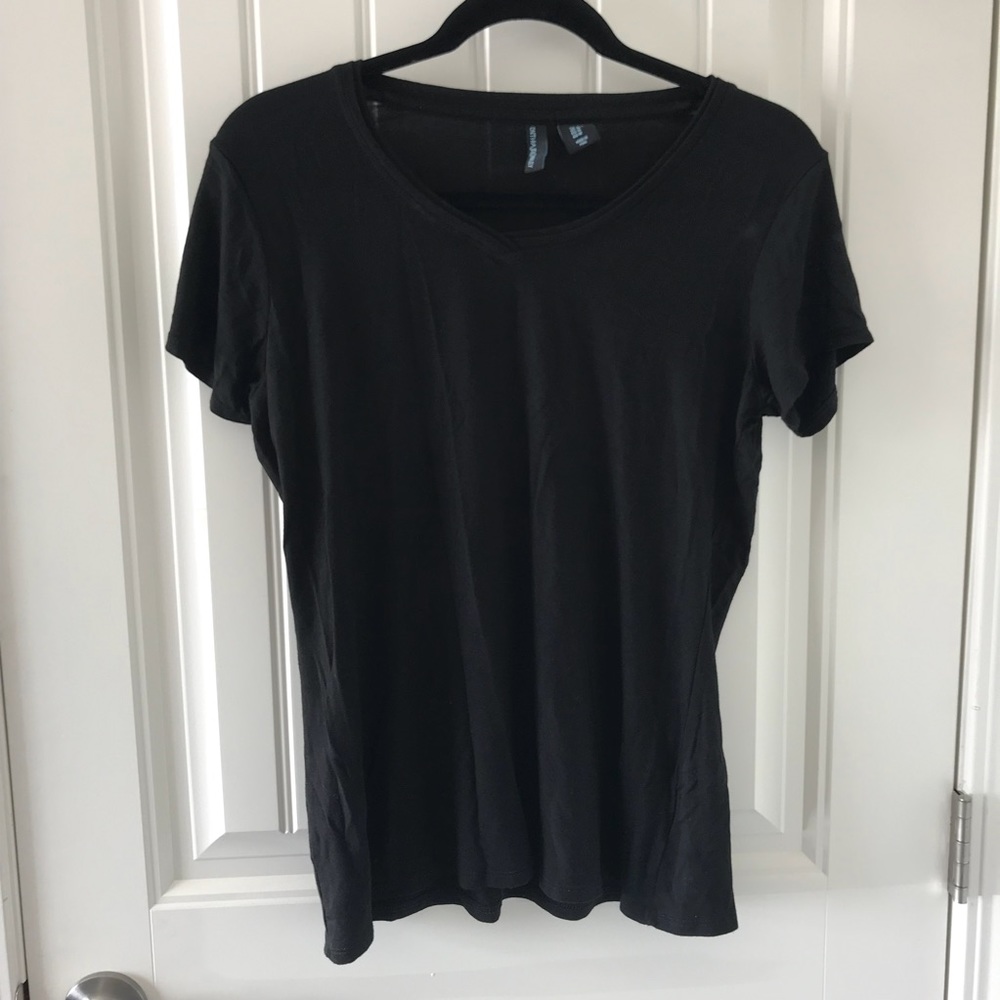 Black Cynthia Rowley V neck Shirt